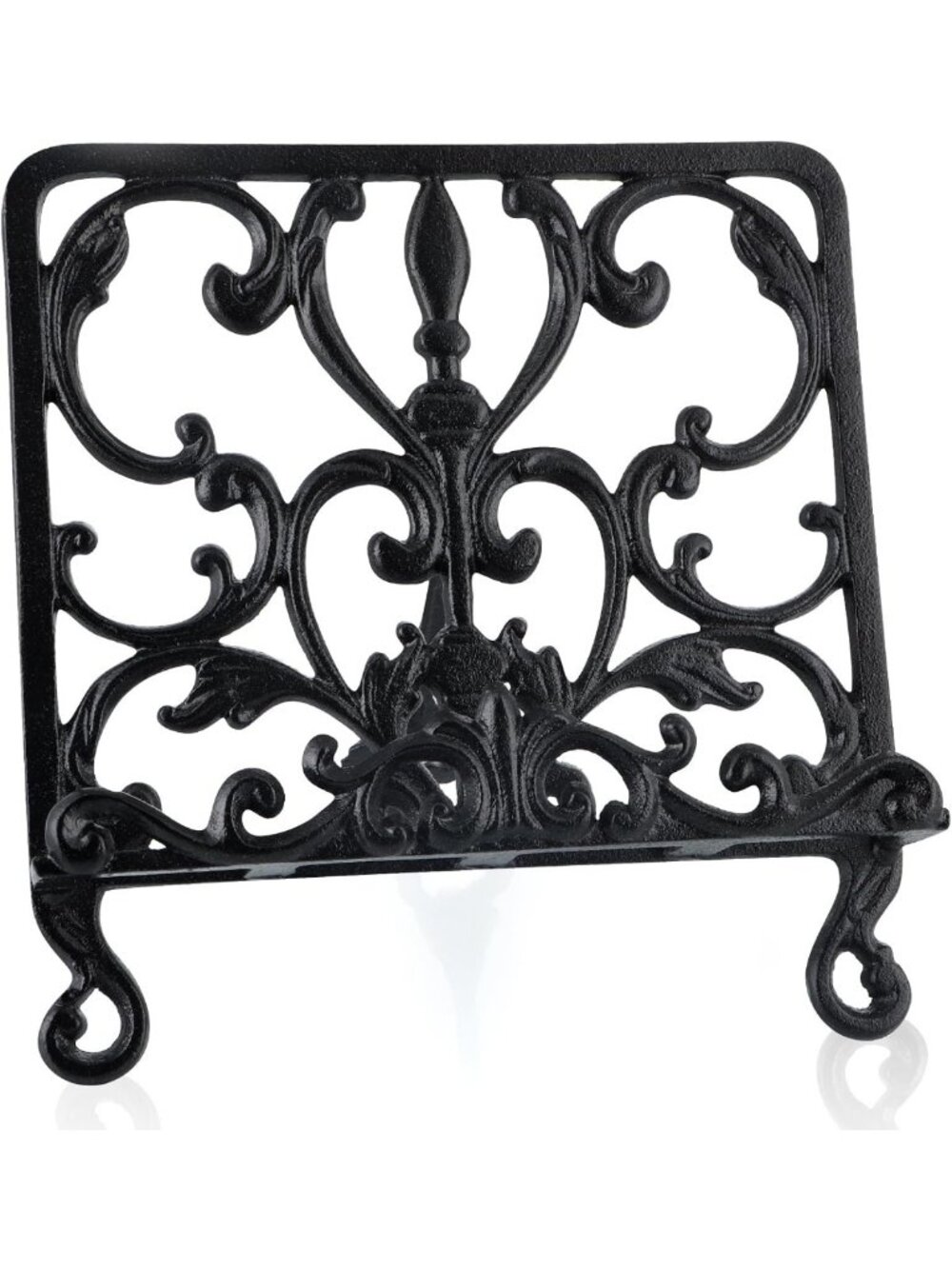 Cast Iron Recipe Book Holder & Cookbook Stand - Stylish Display for Photos